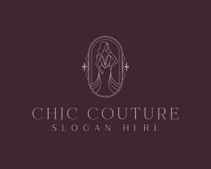 Elegant Woman Gown logo design