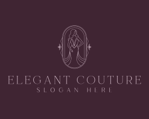 Elegant Woman Gown logo design