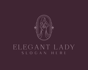 Elegant Woman Gown logo design