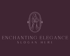 Elegant Woman Gown logo design