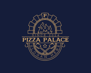 Flame Paddle Oven logo design