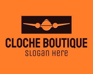 Airplane Cloche Catering logo design