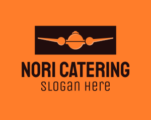 Airplane Cloche Catering logo design