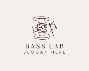 Sewing Thread Needle logo design