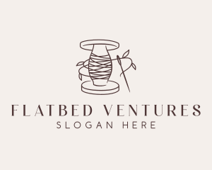 Sewing Thread Needle logo design