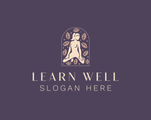 Female Leaf Wellness logo design