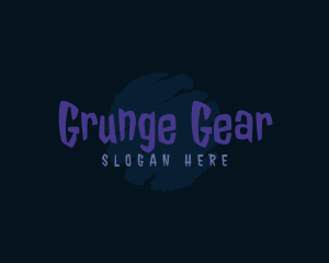 Grunge Brush Graffiti logo