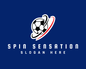 Spinning Soccer Ball logo design