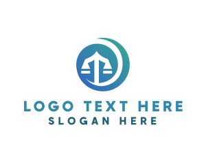 Modern Legal Scales Logo