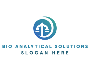 Modern Legal Scales logo design