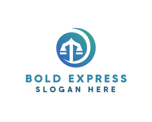 Modern Legal Scales logo design