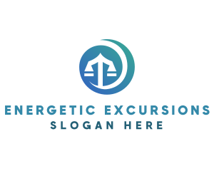 Modern Legal Scales logo design