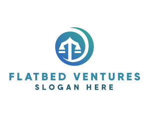 Modern Legal Scales logo design