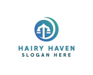 Modern Legal Scales logo design