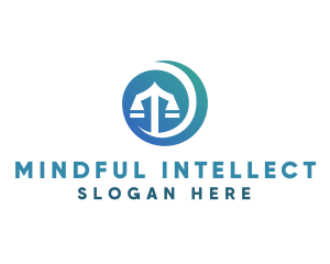 Modern Legal Scales logo design