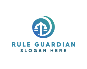 Modern Legal Scales logo design