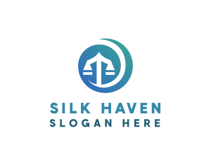 Modern Legal Scales logo design