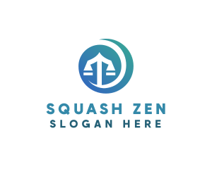 Modern Legal Scales logo design