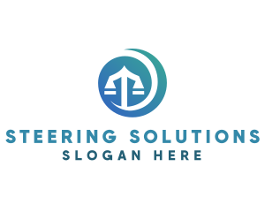 Modern Legal Scales logo design