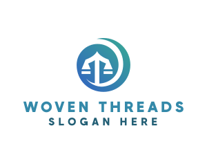 Modern Legal Scales logo design