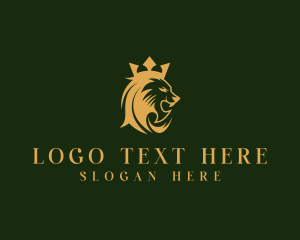 Roar - Wild Lion King logo design