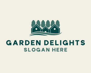 House Landscaping Garden logo design