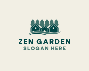 House Landscaping Garden logo design