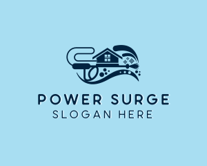 House Window Power Wash logo design