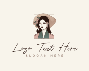 Asian Woman Fashion Logo