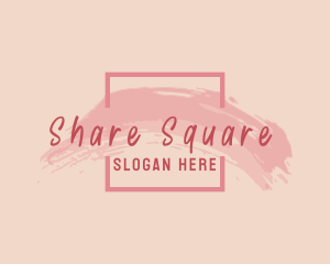 Square Watercolor Business logo design