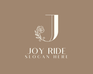 Elegant Flower Letter J logo design