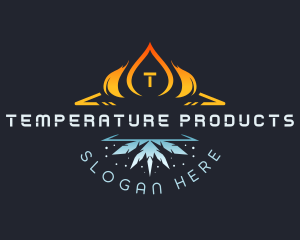 Fire Snowflake Temperature logo