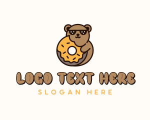 Bear Donut Dessert  logo