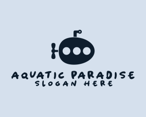 Egg Submarine Travel logo design