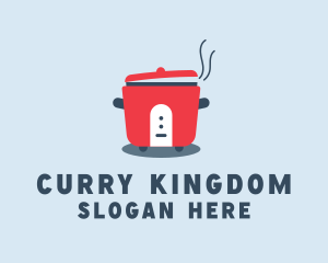 Steaming Rice Cooker logo design