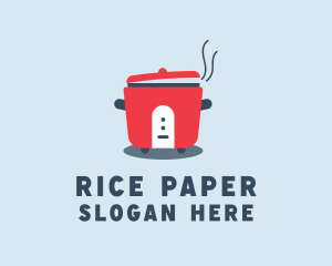 Steaming Rice Cooker logo design