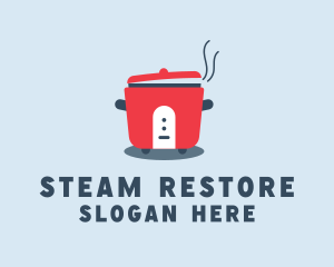 Steaming Rice Cooker logo design