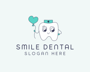 Cute Dental Tooth logo design