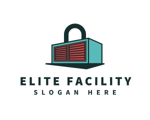 Storage Warehouse Lock logo design