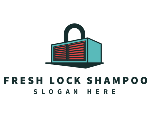 Storage Warehouse Lock logo design