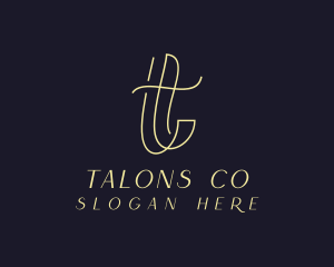 Ribbon Fashion Formal Attire logo design