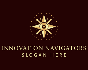 Luxury Navigator Compass logo design