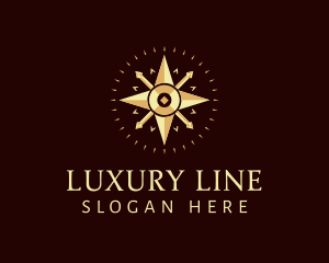 Luxury Navigator Compass logo design