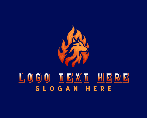 Burning logo example 2