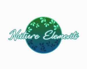 Nature Organic Leaf logo design