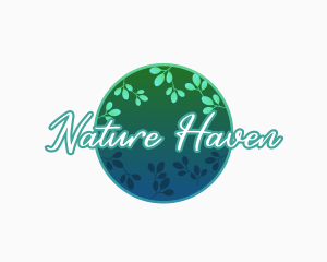 Nature Organic Leaf logo design