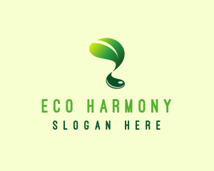 Organic Leaf Eco logo design