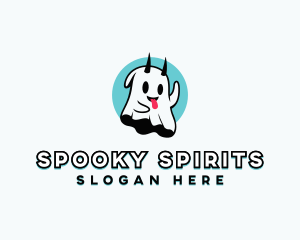 Evil Spooky Ghost logo design