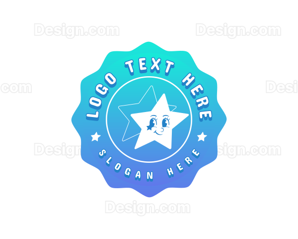 Retro Star Aesthetic Logo