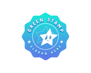 Retro Star Aesthetic logo design